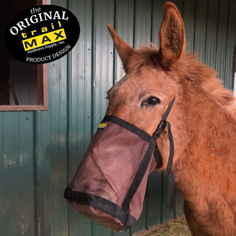 TrailMax Heavy Duty Mesh Feed Bag for Horses and Mules; Mesh Feeder for Horses; Mesh Horse Feed Bag; Reinforced Bottom & Stitching for Durability, No Exposed Edges - Image 3